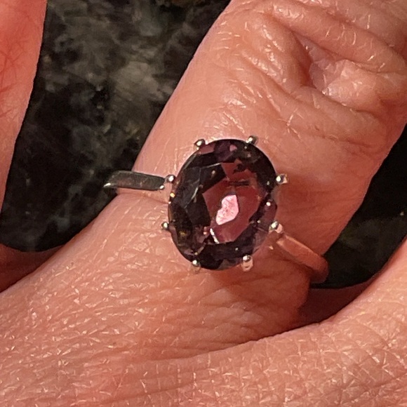 Pyrope Garnet .925 Silver Ring 7 - Picture 6 of 7